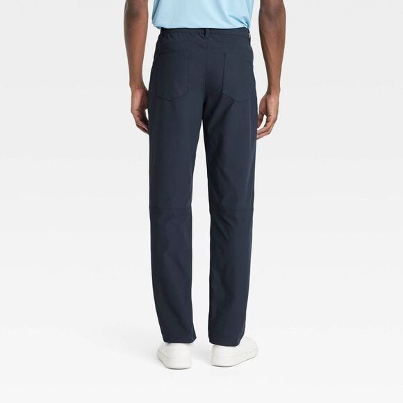 All In Motion - Men's 360 Lifestyle Relaxed Fit 5-Pocket Pants - A Navy Blue - Picture 2 of 3